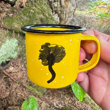 Load image into Gallery viewer, Chanterelle Mushroom - Mini Enamel Campfire Espresso Mugs or Ornaments 3oz
