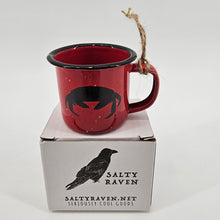 Load image into Gallery viewer, Crabby - Mini Enamel Campfire Espresso Mugs or Ornaments 3oz
