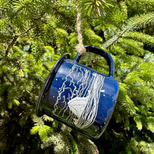 Load image into Gallery viewer, Haystack - Mini Enamel Campfire Espresso Mugs or Ornaments 3oz
