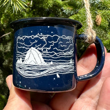 Load image into Gallery viewer, Haystack - Mini Enamel Campfire Espresso Mugs or Ornaments 3oz
