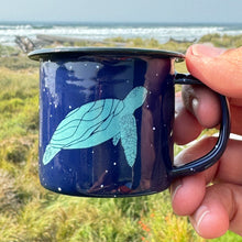 Load image into Gallery viewer, Sea Turtle - Mini Enamel Campfire Espresso Mugs or Ornaments 3oz
