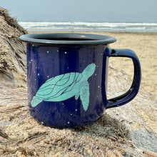 Load image into Gallery viewer, Sea Turtle - Mini Enamel Campfire Espresso Mugs or Ornaments 3oz
