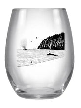 Load image into Gallery viewer, Whale Sighting Stemless Wine Glass

