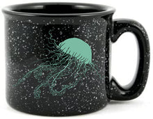 Load image into Gallery viewer, Sashay Jellyfish Black Ceramic Campfire Mug
