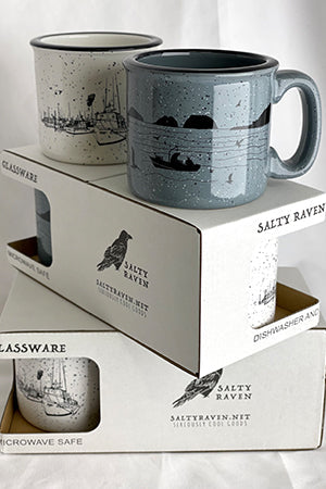 Salty Port & Bay Bounty Ceramic Campfire Boxed Mug Set