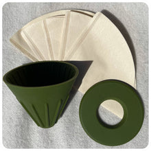 Load image into Gallery viewer, Salty Silicone Coffee Pour Over Funnels - (2) Piece

