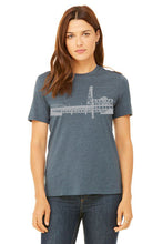 Load image into Gallery viewer, Portland Bridges *Limited Edition* T-Shirt - Women&#39;s Heather Slate
