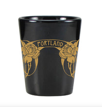 Load image into Gallery viewer, Portland Art Nouveau Roses Shot Glass
