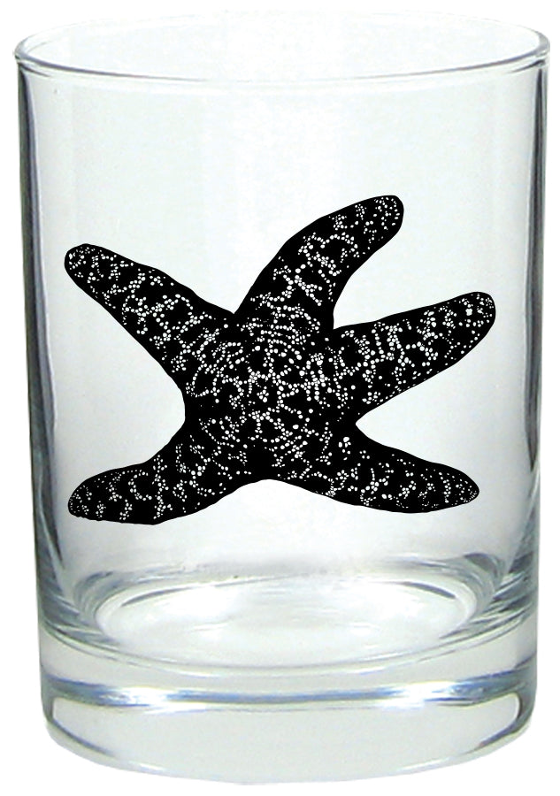 Sea Star Rocks Glass