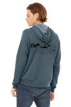 Load image into Gallery viewer, Whale&#39;s Tail Ocean Ultra Soft Zip up Hoodie - Unisex Heather Slate
