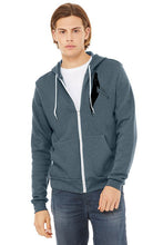Load image into Gallery viewer, Whale&#39;s Tail Ocean Ultra Soft Zip up Hoodie - Unisex Heather Slate
