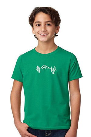 Mountain Forest T-Shirt -  Toddler & Youth Kelly Green