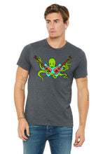 Load image into Gallery viewer, Octo Rocks Out *Limited Edition* T-Shirt - Unisex Dark Gray Heather
