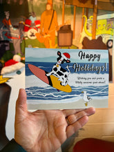 Load image into Gallery viewer, Cowabella Clause Happy Holidays Totally Awesome Card
