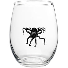 Load image into Gallery viewer, Octopus Kraken Stemless Wine Glass
