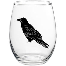 Load image into Gallery viewer, Perched Raven Stemless Wine Glass
