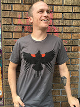 Load image into Gallery viewer, Red Winged Blackbird T-Shirt - Unisex Asphalt
